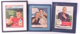 Group of 3 Vintage Cigarette Advertisements Featuring Baseball Players