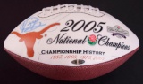 Signed 2005 Rose Bowl Texas Longhorns Vince Young Football