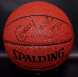 Signed Harlem Globetrotters Curly Neal Basketball