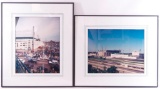 Group of 2 New and Old Comiskey Park Demolition/Construction Photographs