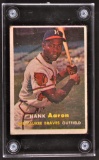 1957 Topps Hank Aaron Baseball Card