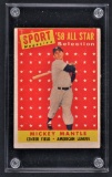 1958 Topps Mikey Mantle Baseball Card