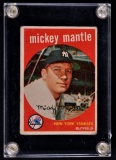 1959 Topps Mickey Mantle Baseball Card