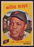 1959 Topps Willie Mays Baseball Card
