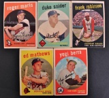 Group of 5 1959 Topps Baseball Cards