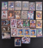 Group of 25 Ryne Sandberg Baseball Cards with 2 Signatures