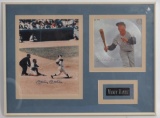 Signed New York Yankee Mickey Mantle Photo with Record and COA