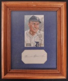 Signed New York Yankee Heinie Marush Cut Signature with Print