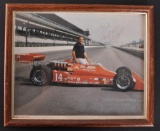 Signed A.J. Foyt Framed Photo