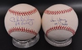 Group of 2 Signed Chicago Cubs Major League Baseballs