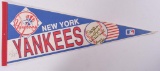Signed 1980's New York Yankees Felt Pennant