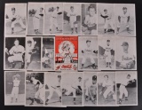 Group of 21 Vintage Cleveland Indians Player Photo Cards and Score Card