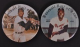 Group of 2 Vintage Baseball Hall of Fame Pinbacks