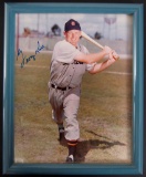 Signed Detroit Tigers George Kell Framed Photograph