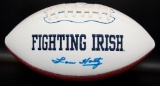 Signed Notre Dame Lou Holtz Fighting Irish Football