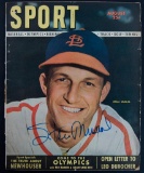 Signed St. Louis Cardinal Stan Musial Sport Magazine