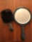 Antique Silver hairbrush and mirror