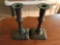 Brass candlestick holders