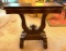 Antique walnut game table