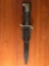 WWII era dress bayonet with scabbard and leather frog