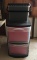 Group of 2 plastic file cabinets