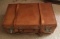 Vintage leather suitcase