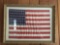 Framed Cloth Mini 48 star US flag