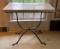 Italian Wrought Iron table with paw feet and swan Decore