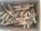 Box of wooden clothes pins