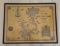 Group of three vintage framed maps