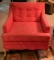 Vintage pink upholstered chair