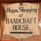 Happy shopping at handcraft house plywood sign