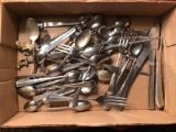 Group of Random flatware, mostly spoons