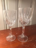 Group of crystal goblets, 2 sizes