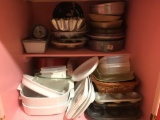 Contents of kitchen cabinet