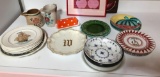 Group of plates and other kitchen items