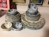 Arabia plates, cups, saucers