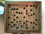 Vintage Wooden puzzle game brio Labryrintspel