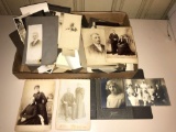 Group of antique portraits and photos