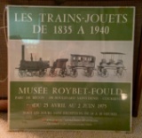 1975 French toy train show poster