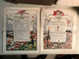 2 military posters/letters