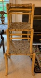 Group of three woven nesting tables