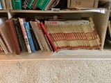 Shelf lot of military books and more