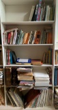 Five shelves of miscellaneous books