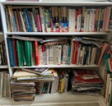 Three shelves of miscellaneous foreign guide/travel books