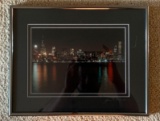 Framed photo of the Chicago skyline signed by artist