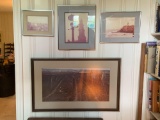 Group of four framed photos