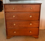 Vintage four drawer pine dresser