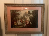 Framed print of Victorian couples dancing