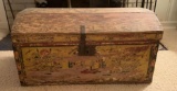 Vintage wallpaper trunk